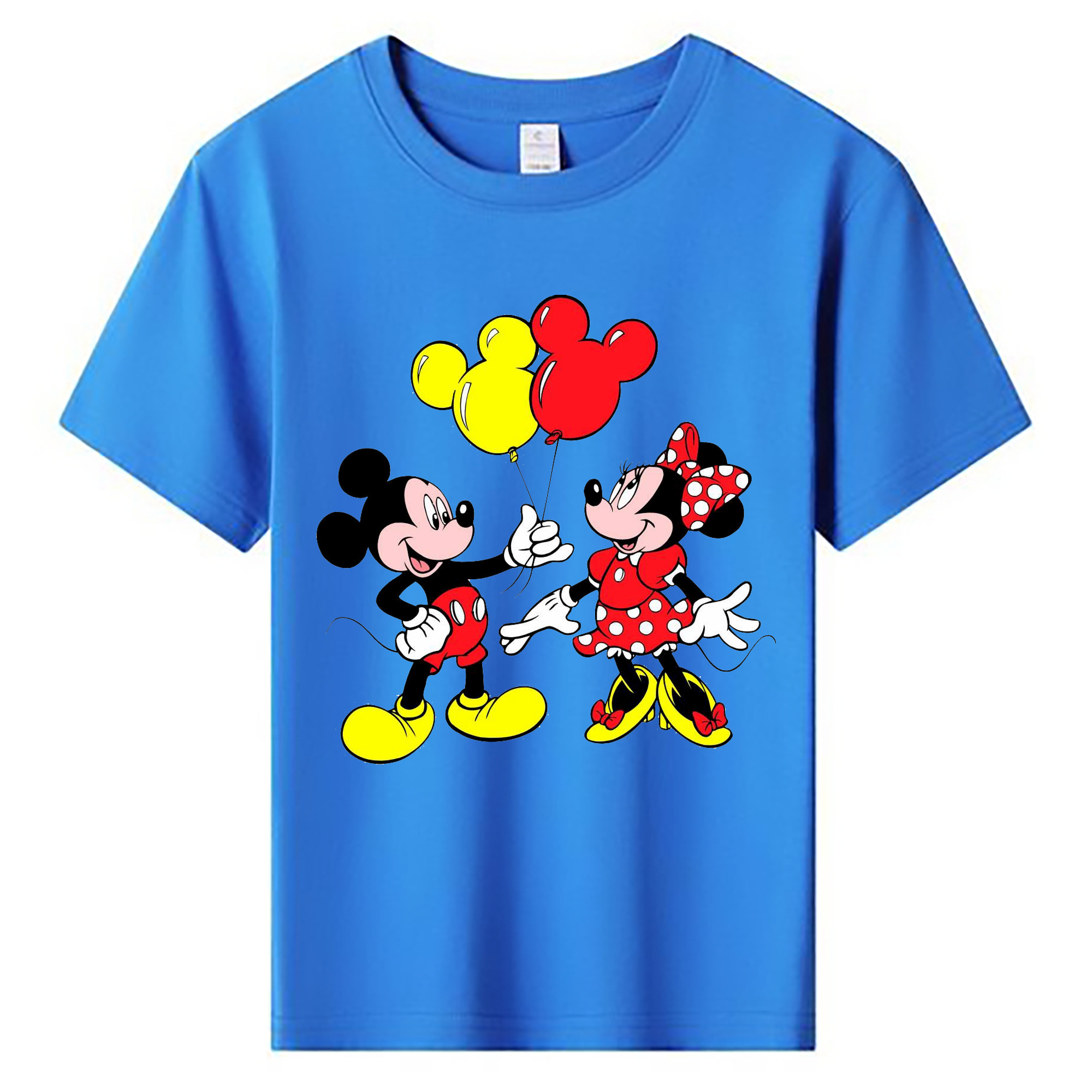 ミッキーマウス Mickey Mouse 綿100％キッズTシャツ（フロントプリント）